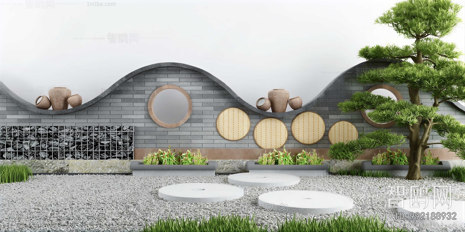 New Chinese Style Courtyard/landscape