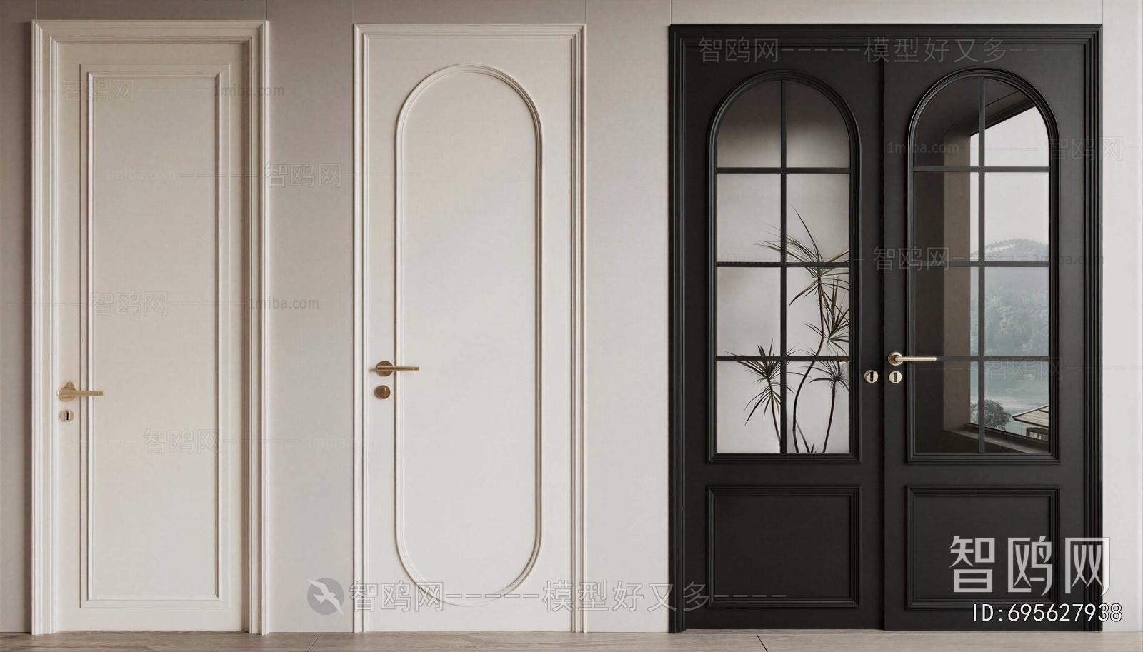 French Style Single Door