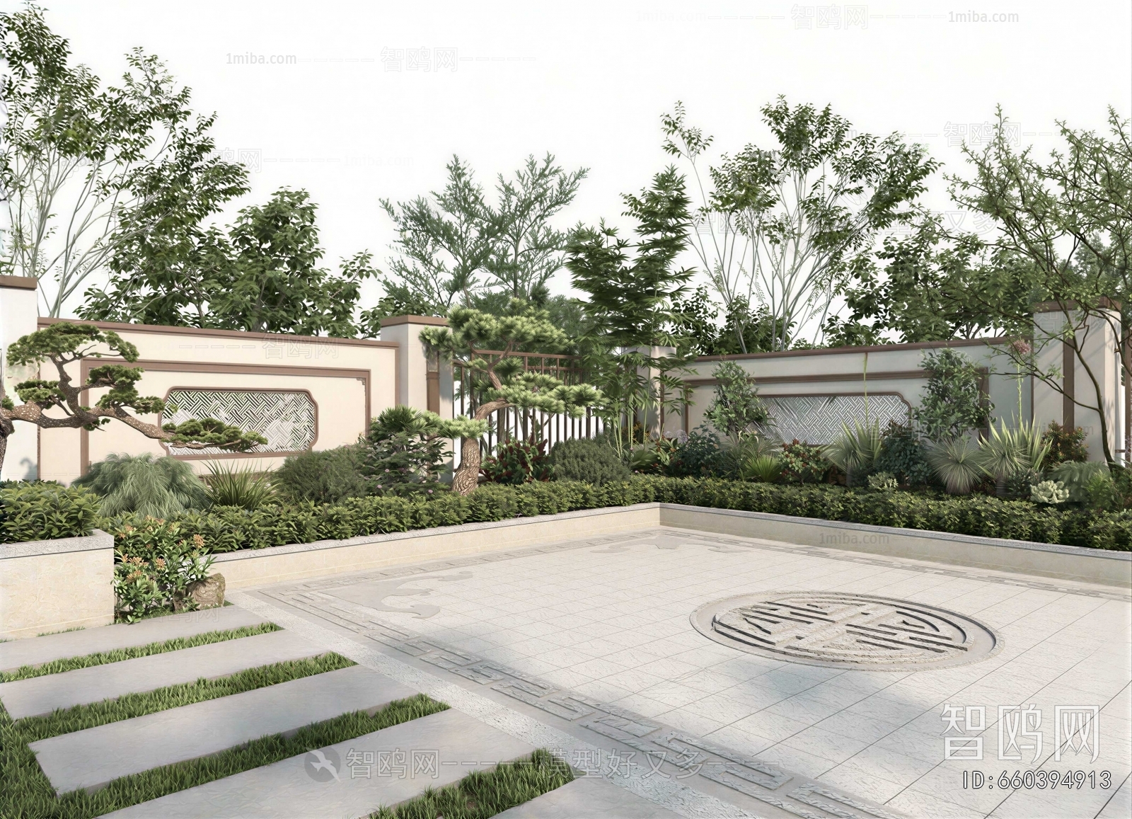 New Chinese Style Courtyard/landscape