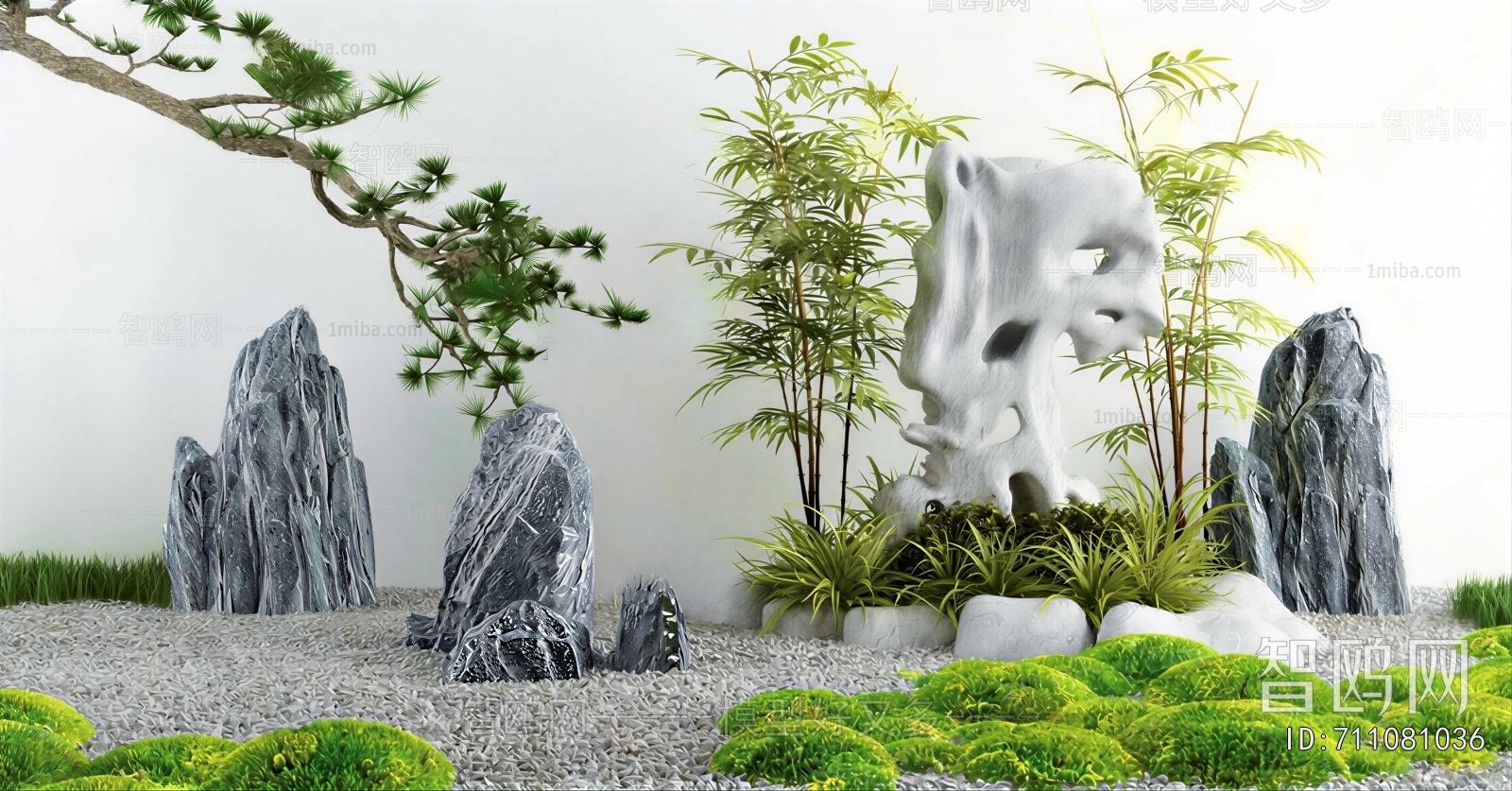 New Chinese Style Rockery Waterscape