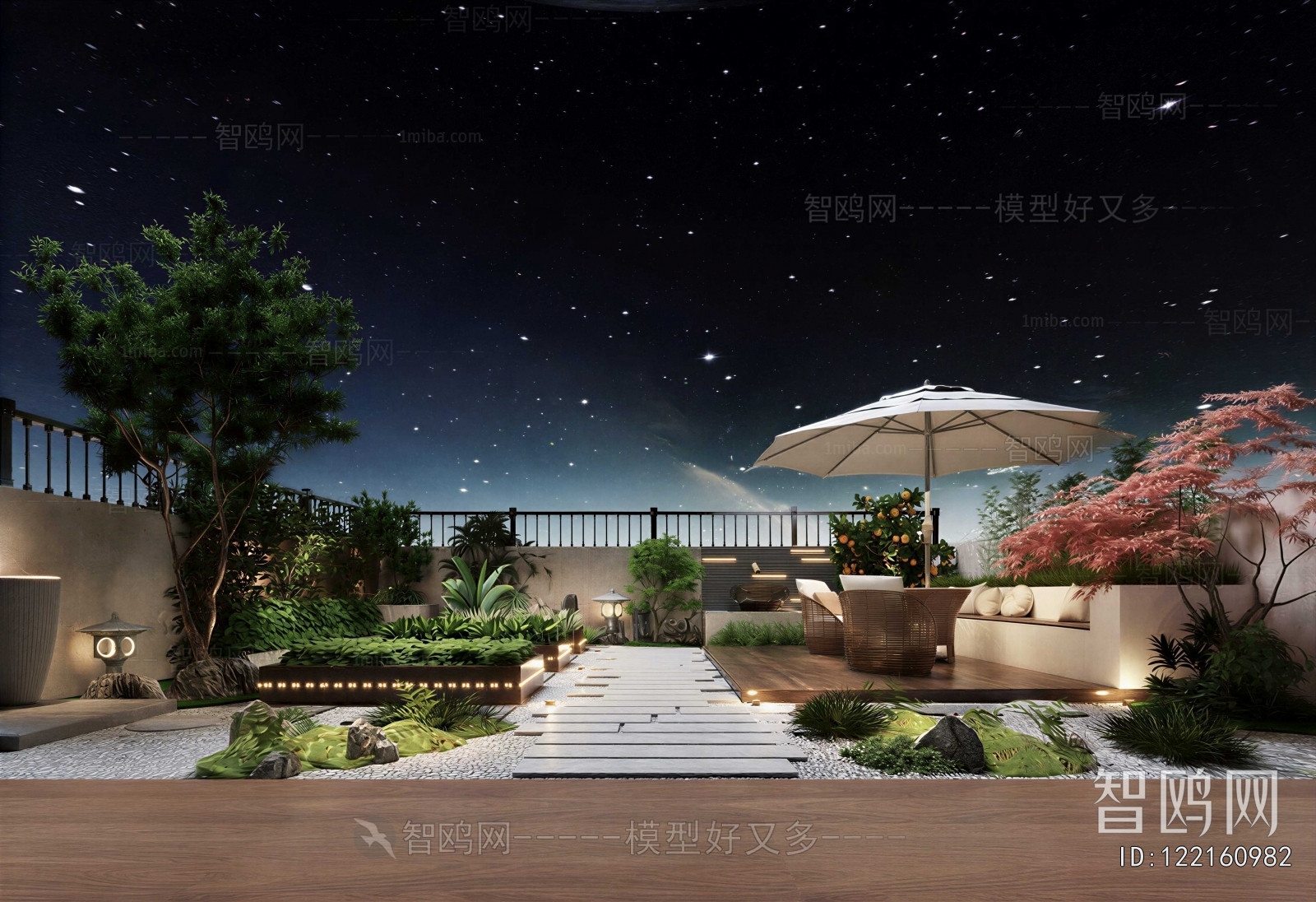 Modern Courtyard/landscape