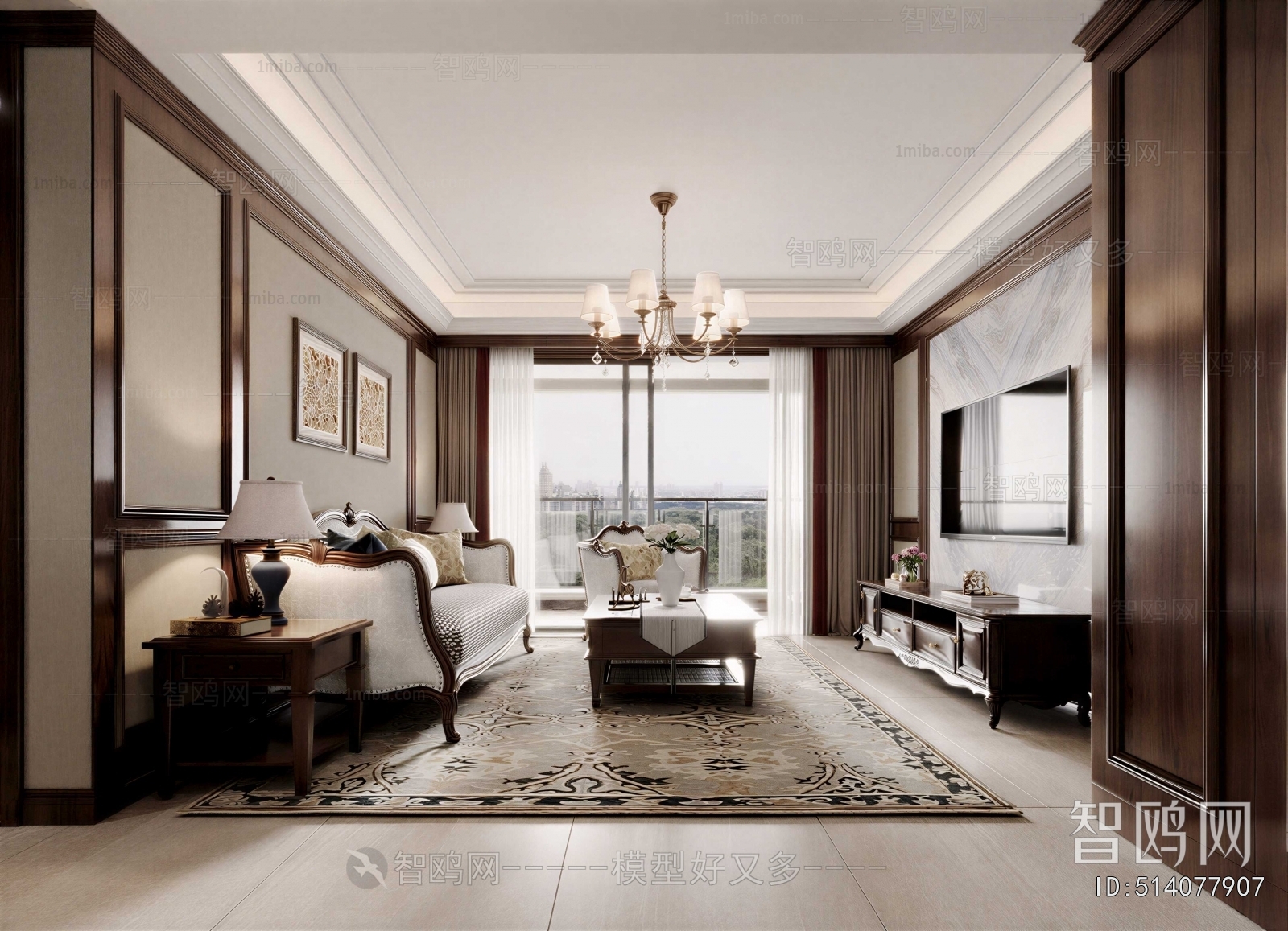 American Style A Living Room