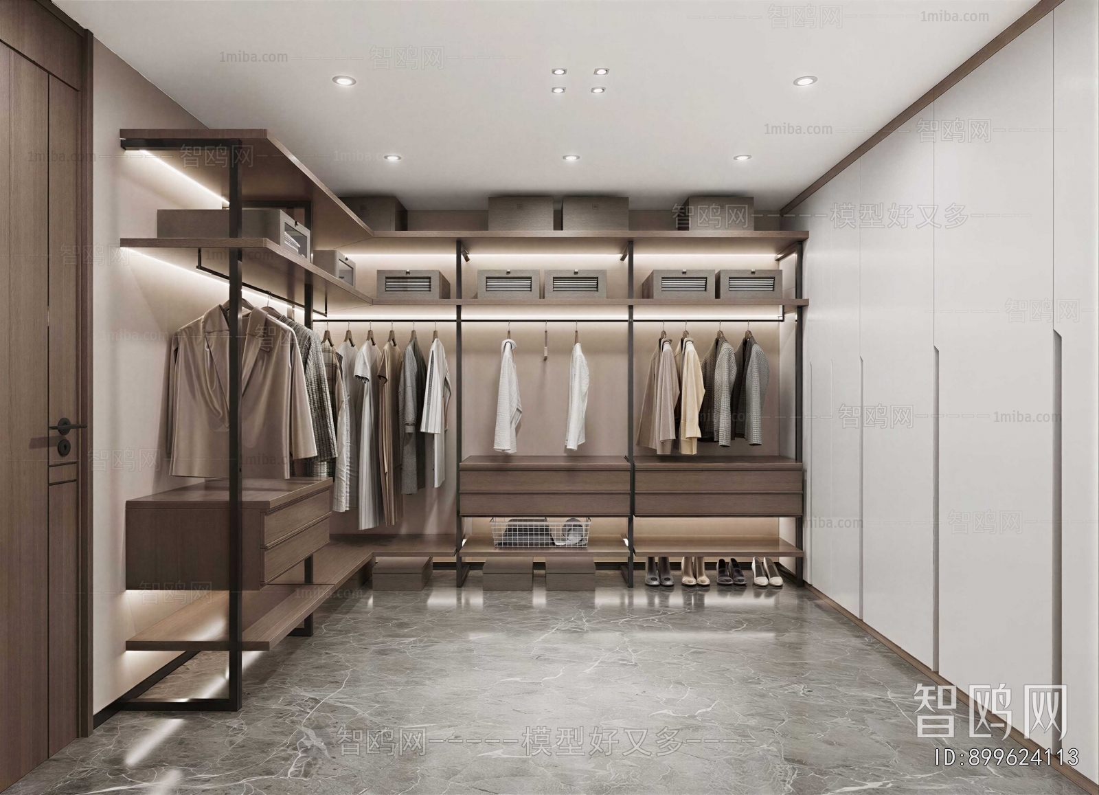 Modern Clothes Storage Area
