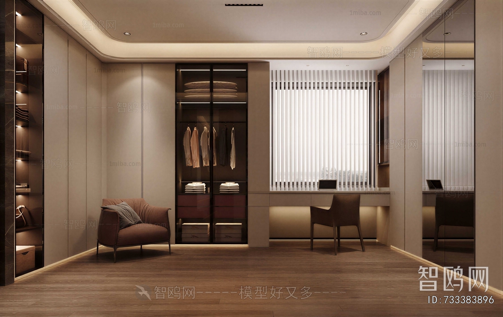 Modern Clothes Storage Area