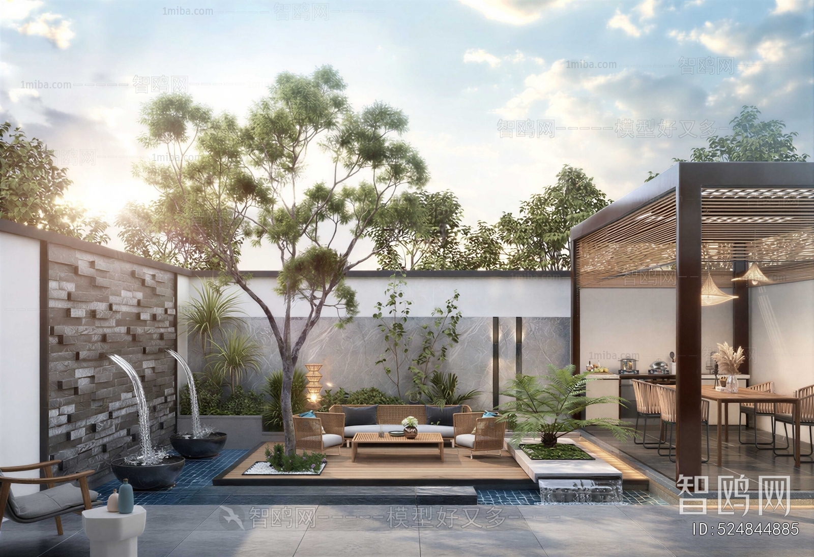 Modern Courtyard/landscape