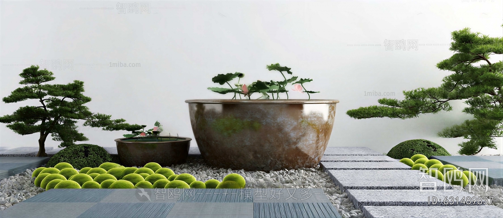 New Chinese Style Rockery Waterscape