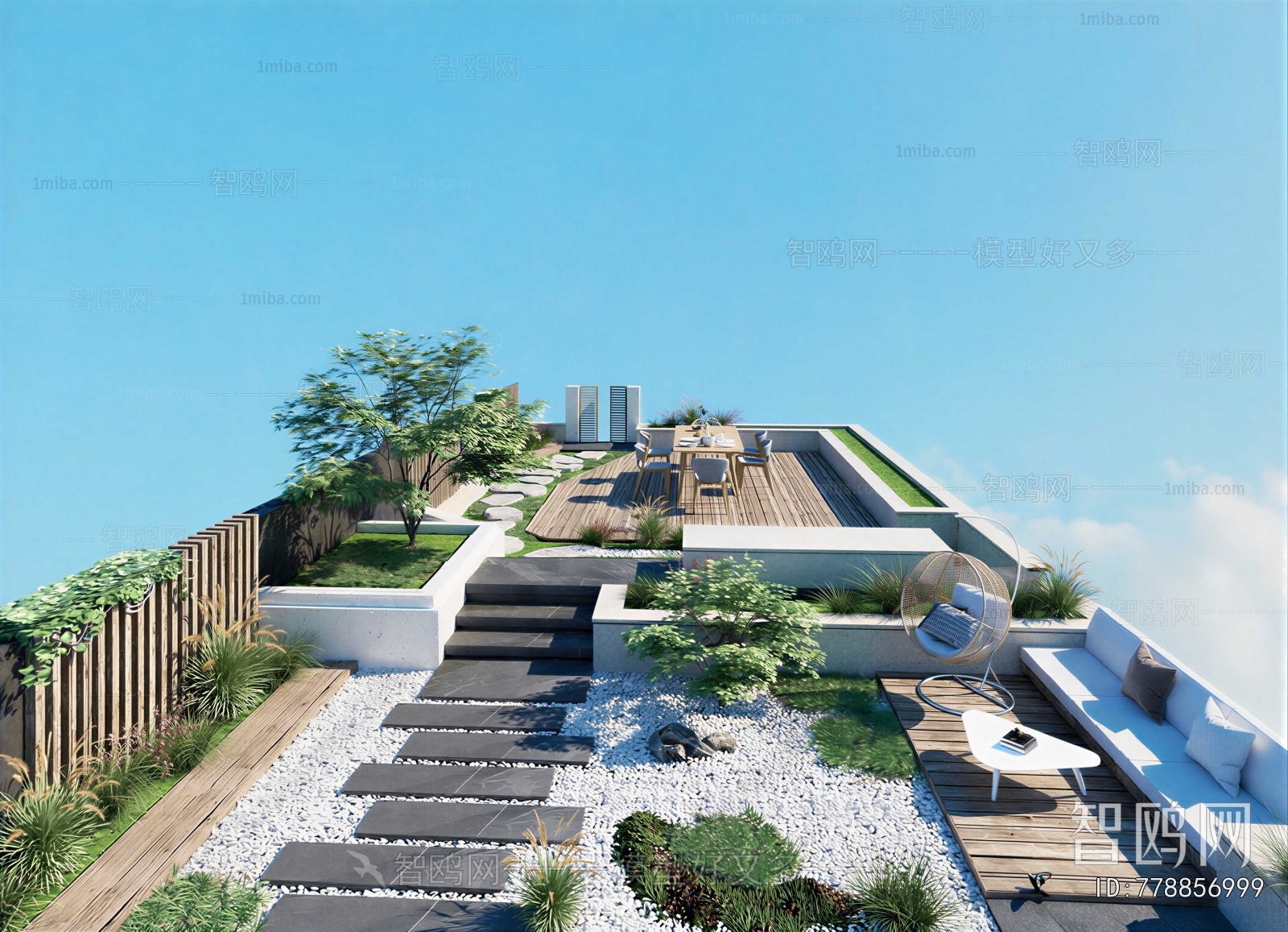 Modern Courtyard/landscape