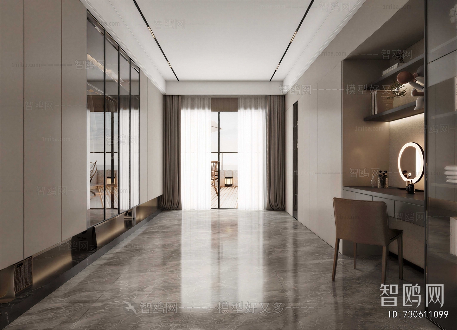 Modern Clothes Storage Area