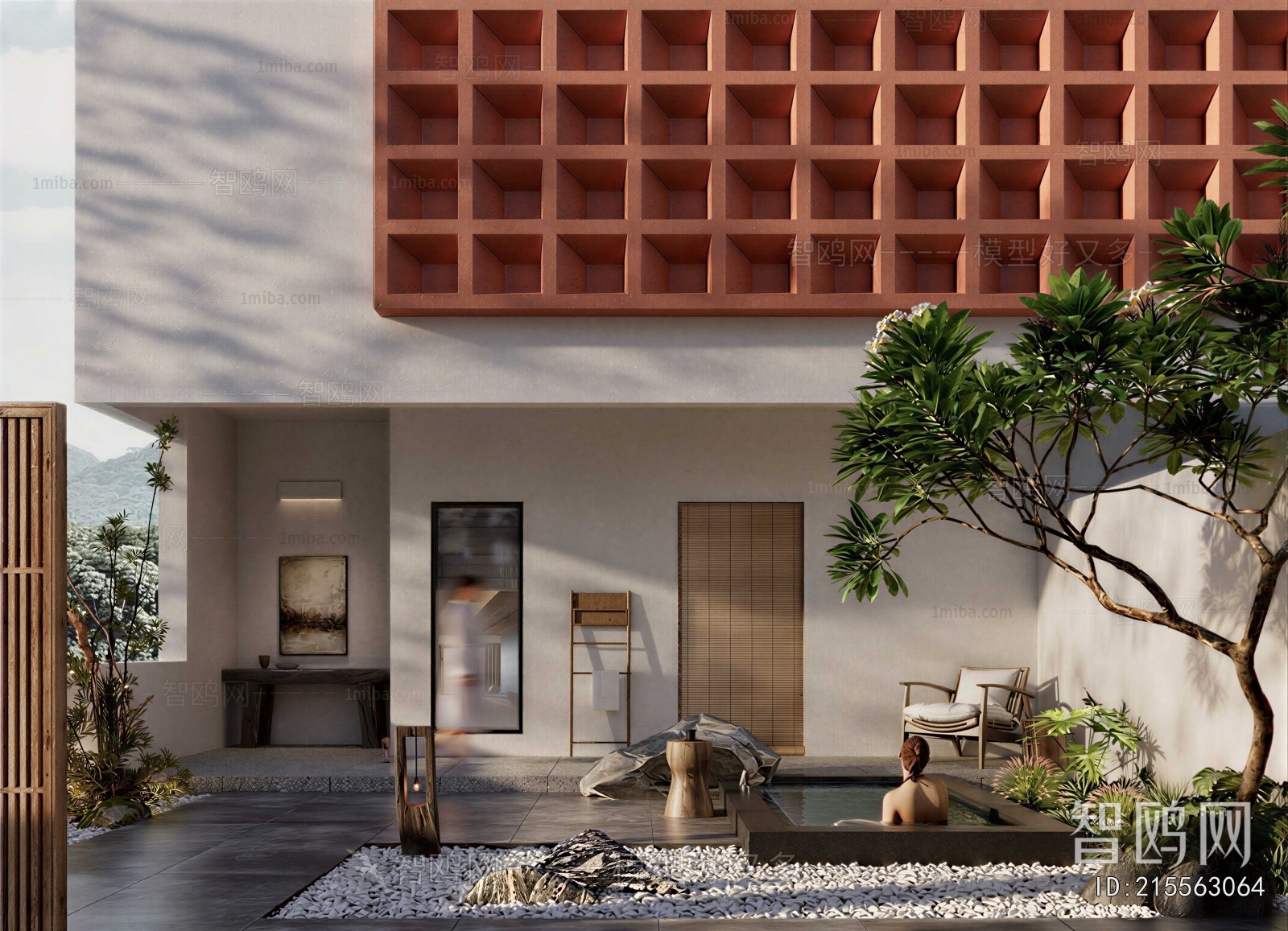 New Chinese Style Courtyard/landscape