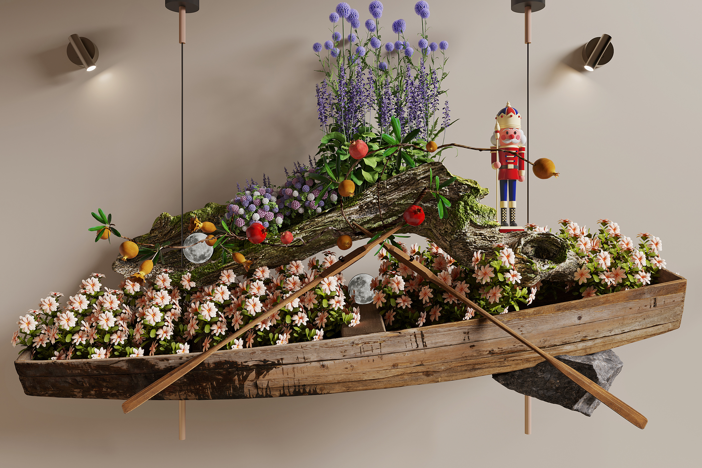 现代创意鲜花植物装饰小品-2847187