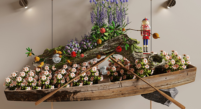 现代创意鲜花植物装饰小品-2847187