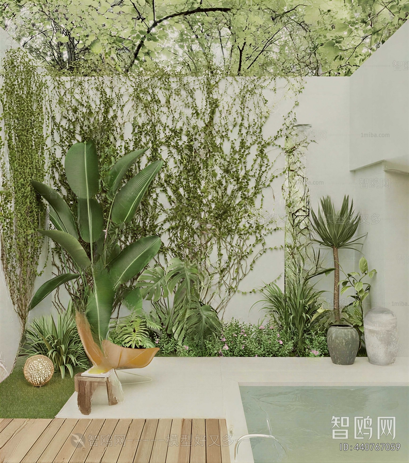 Modern Courtyard/landscape