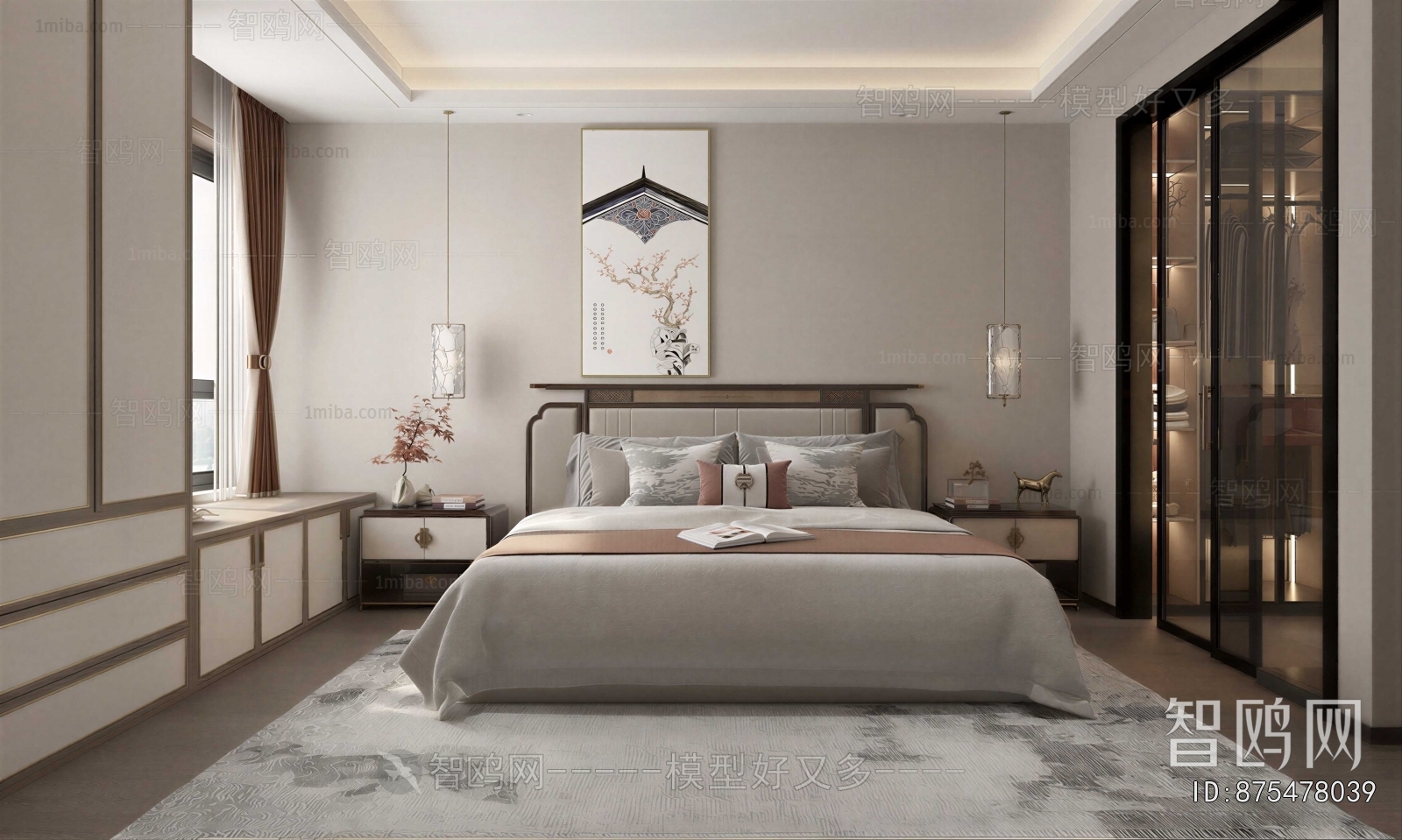 New Chinese Style Bedroom