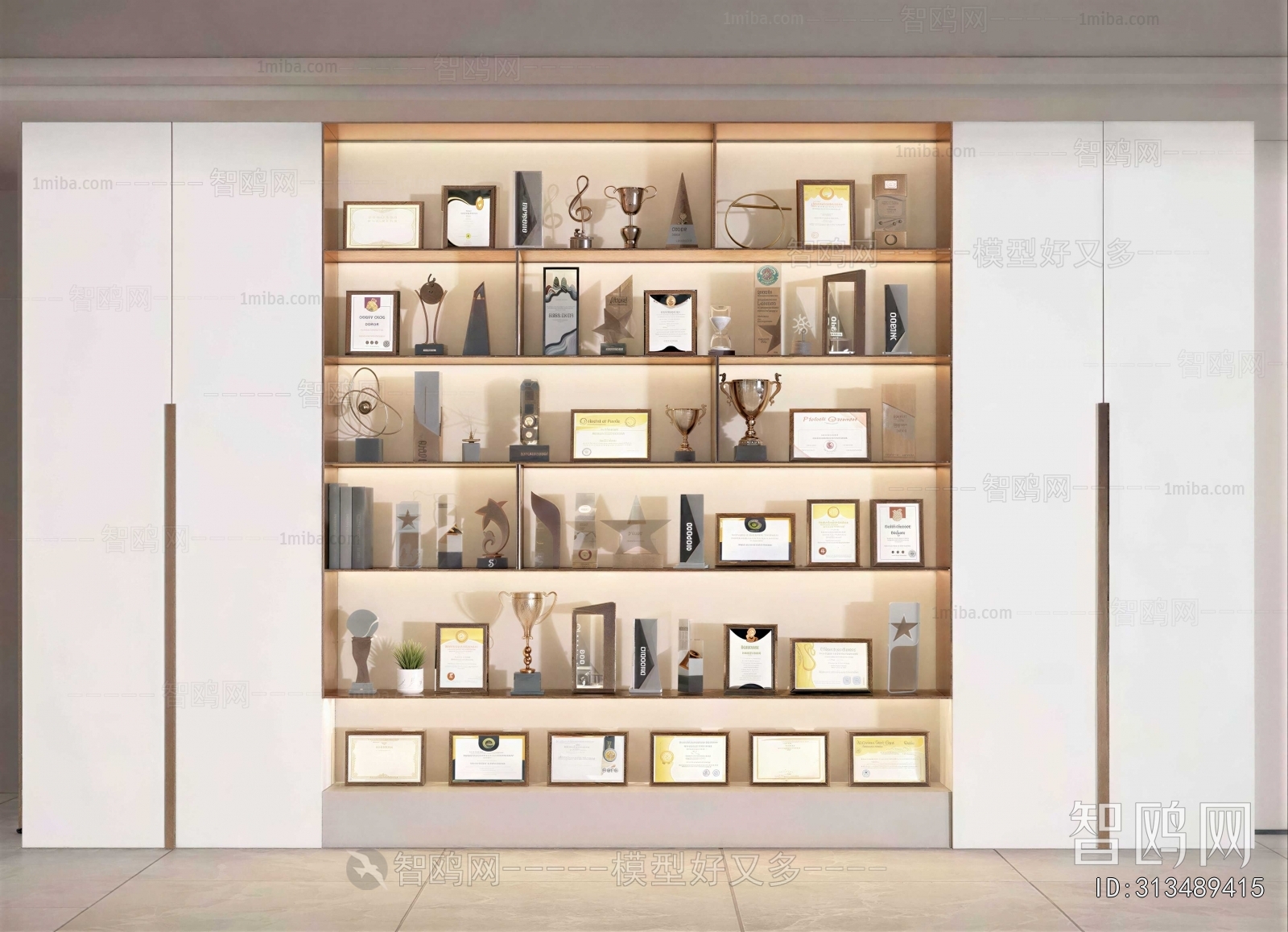 Modern Flag/badge/trophy/certificate