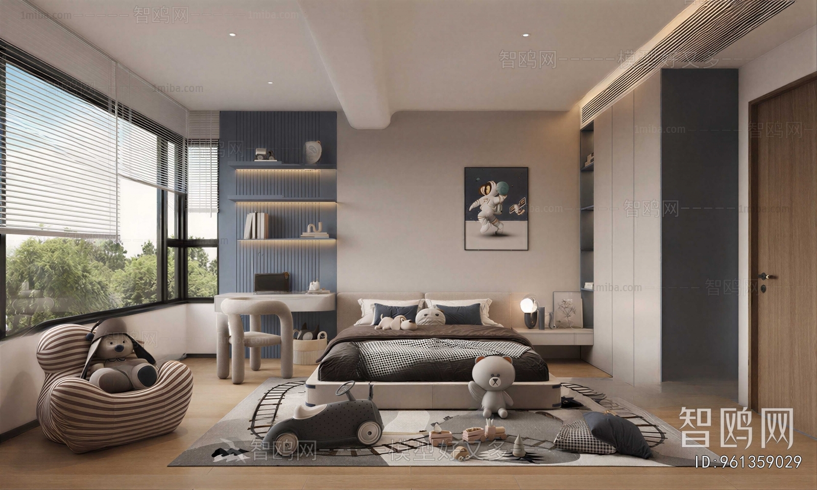 Modern Boy's Room And Son's Room