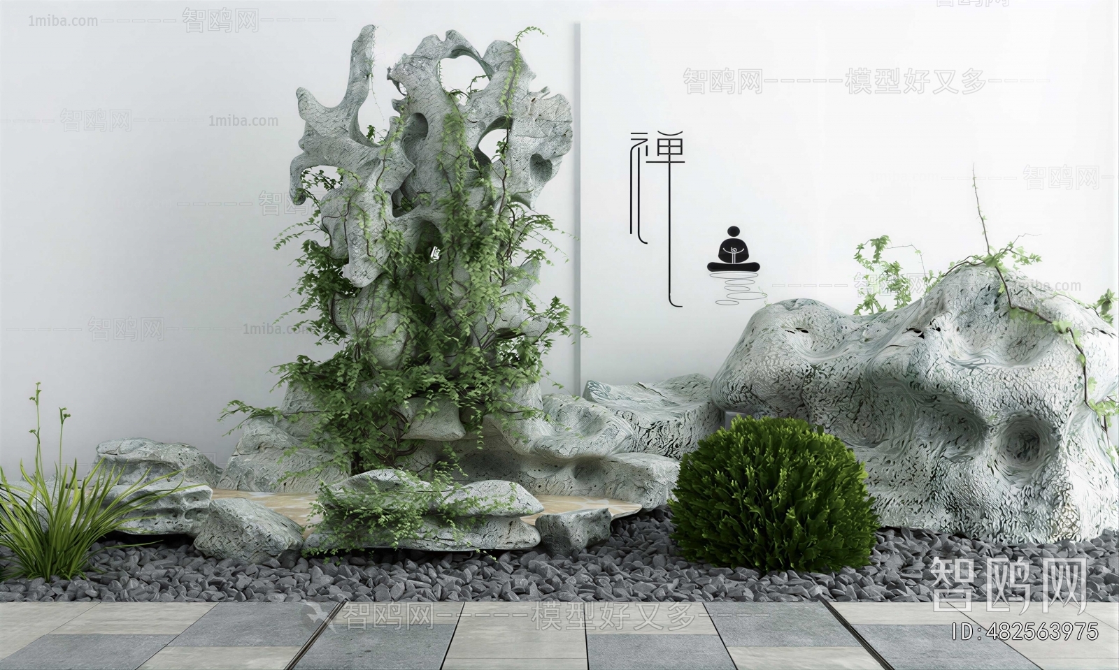 New Chinese Style Plant Landscaping