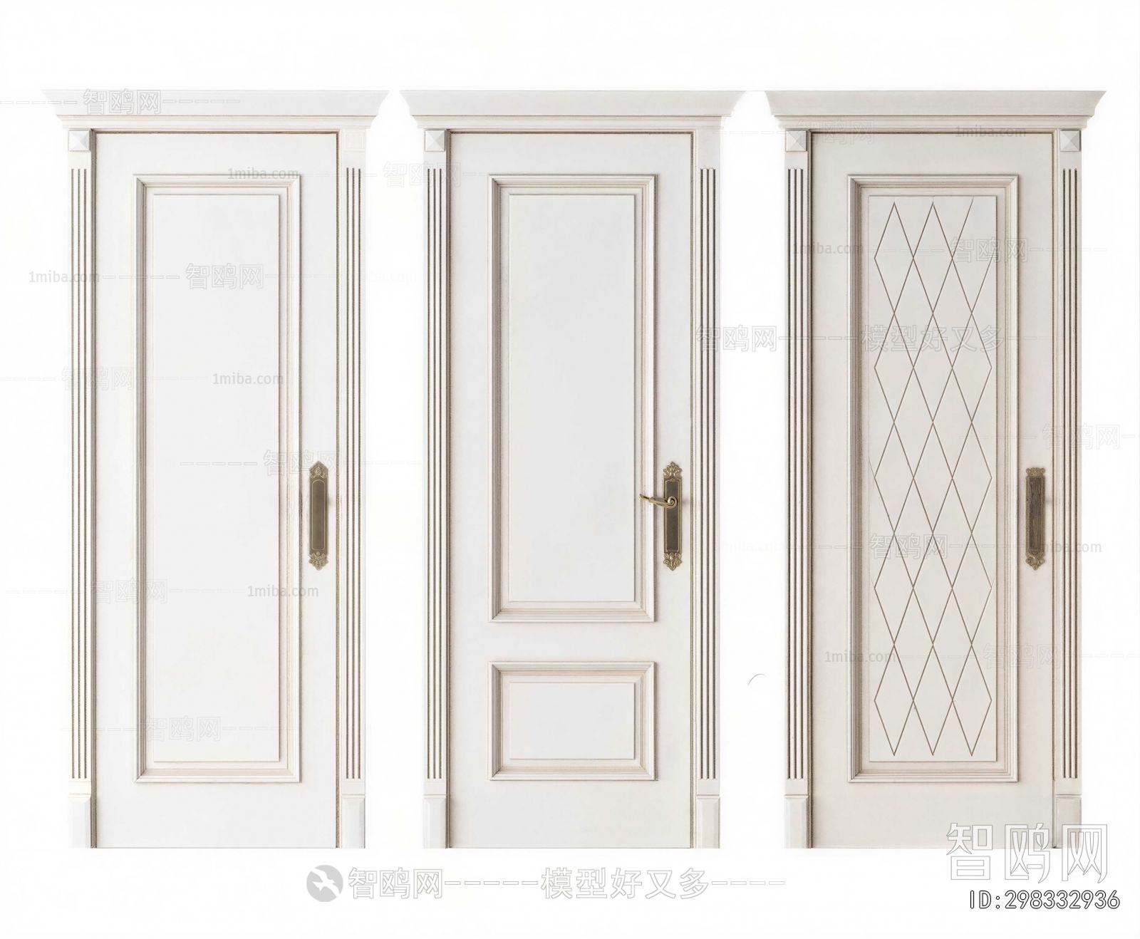 Simple European Style Single Door