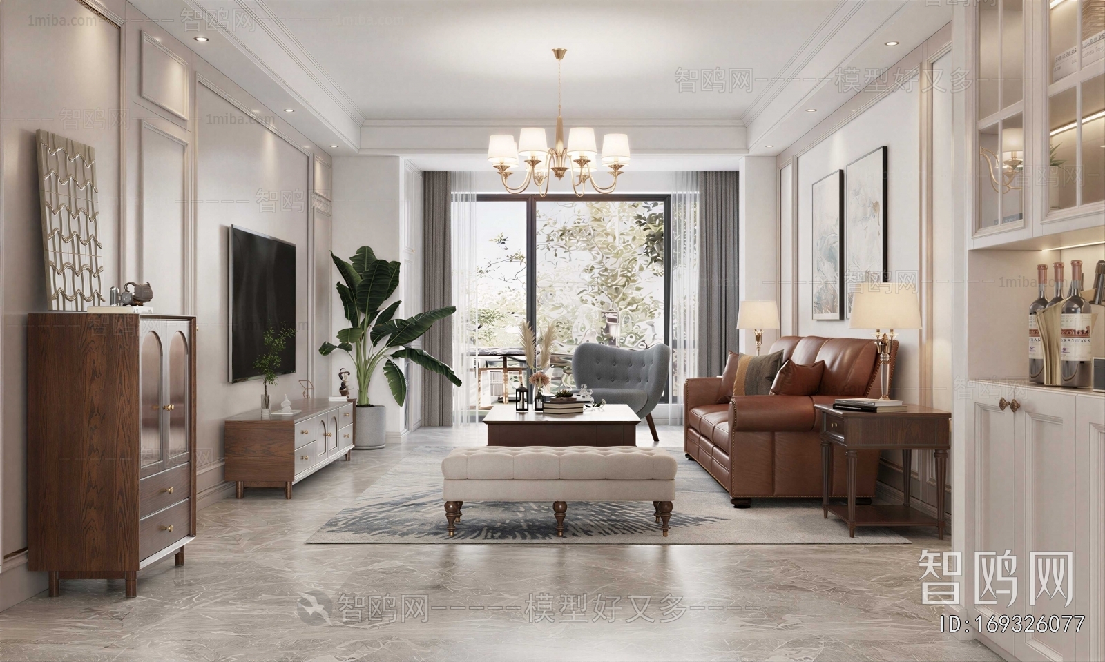 American Style A Living Room