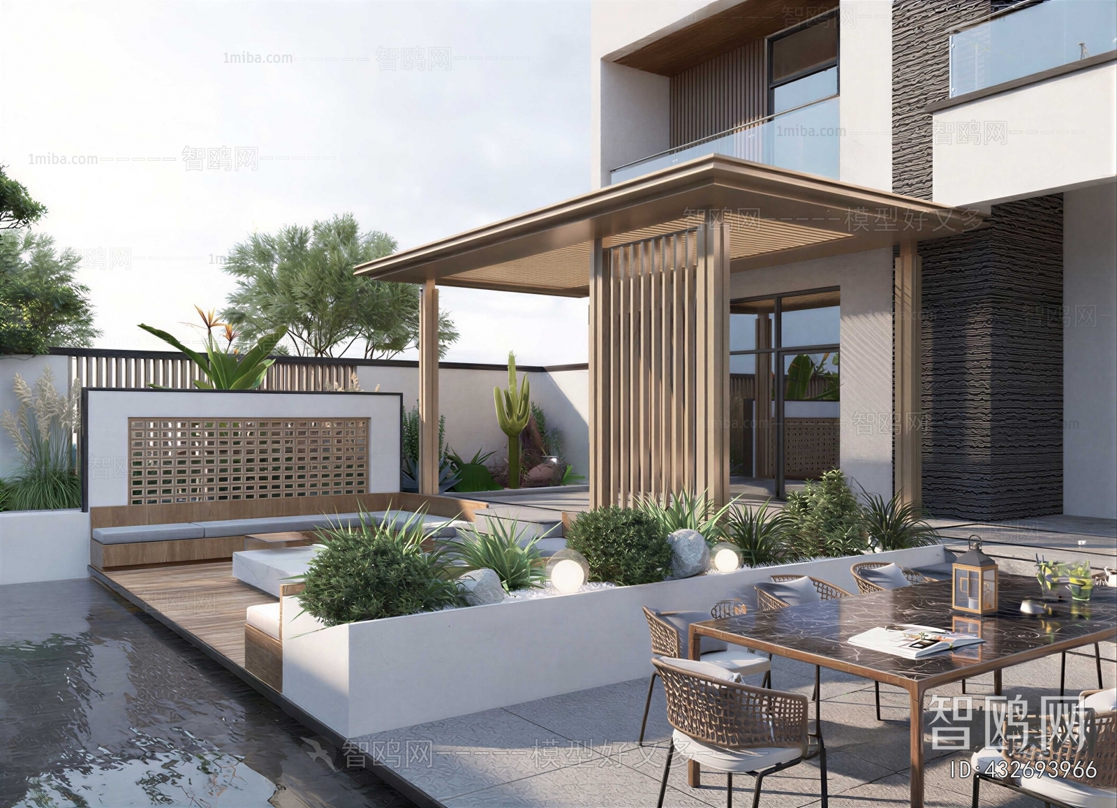 Modern Courtyard/landscape