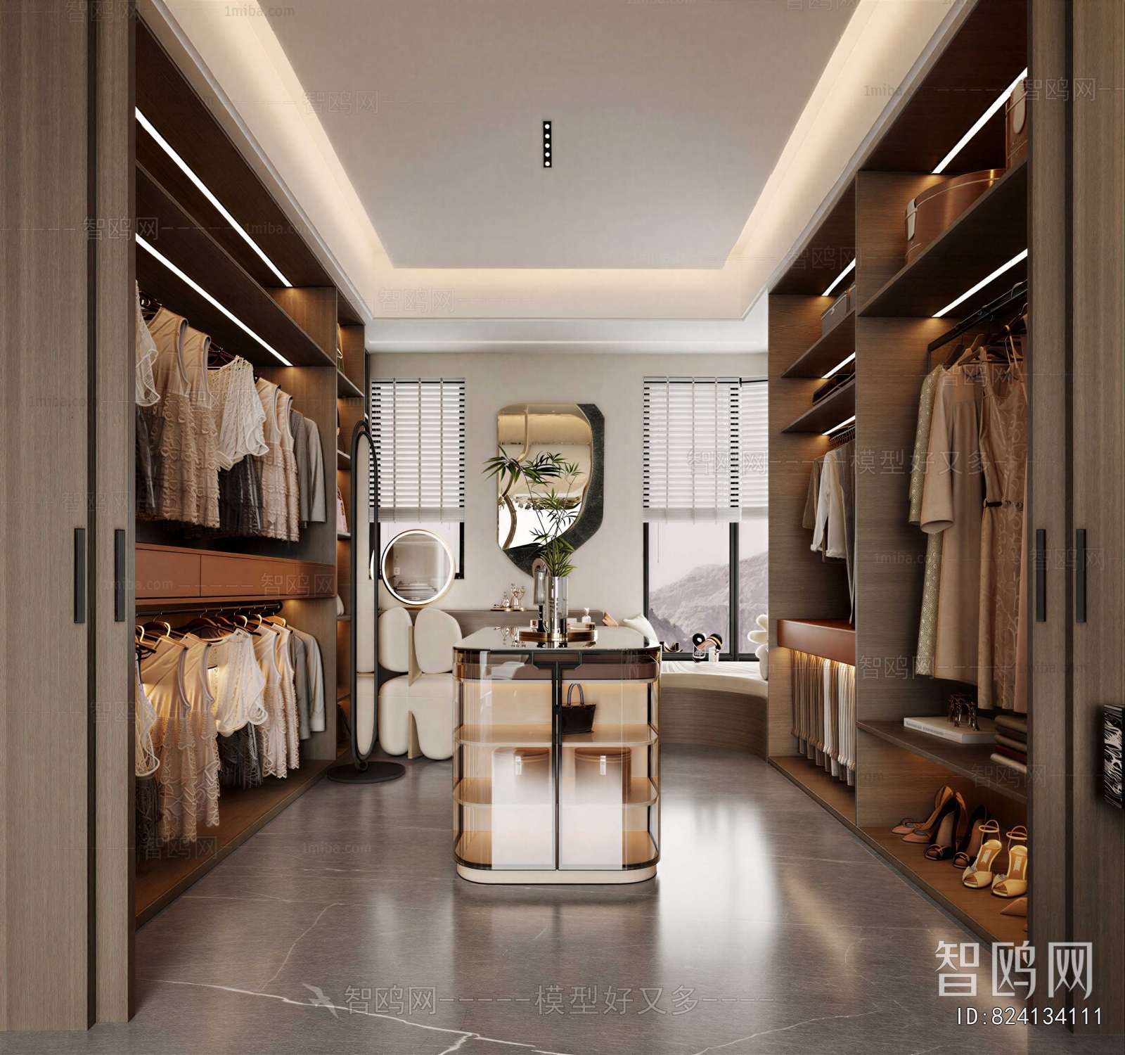 Modern Clothes Storage Area