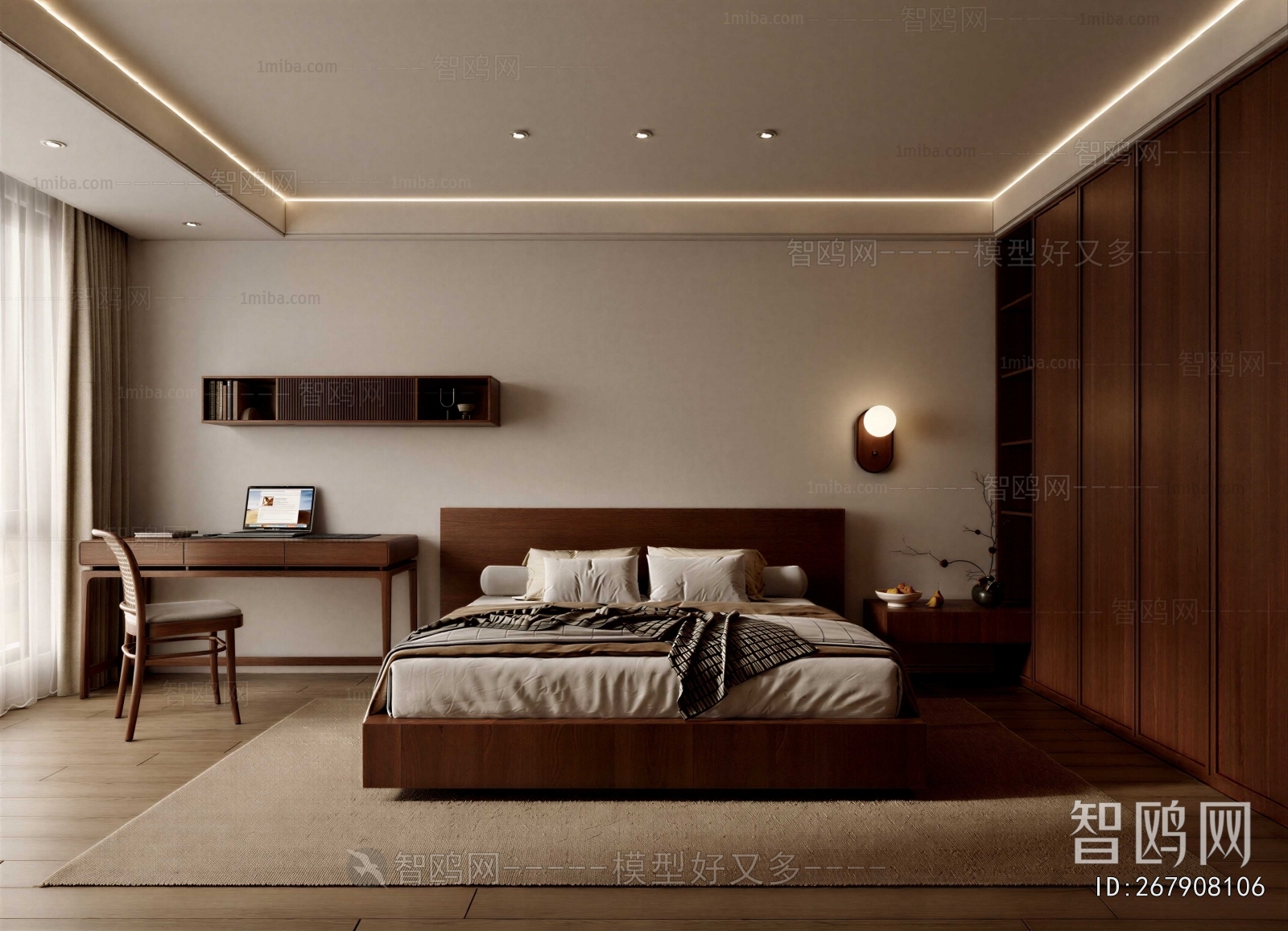 Wabi-sabi Style Bedroom