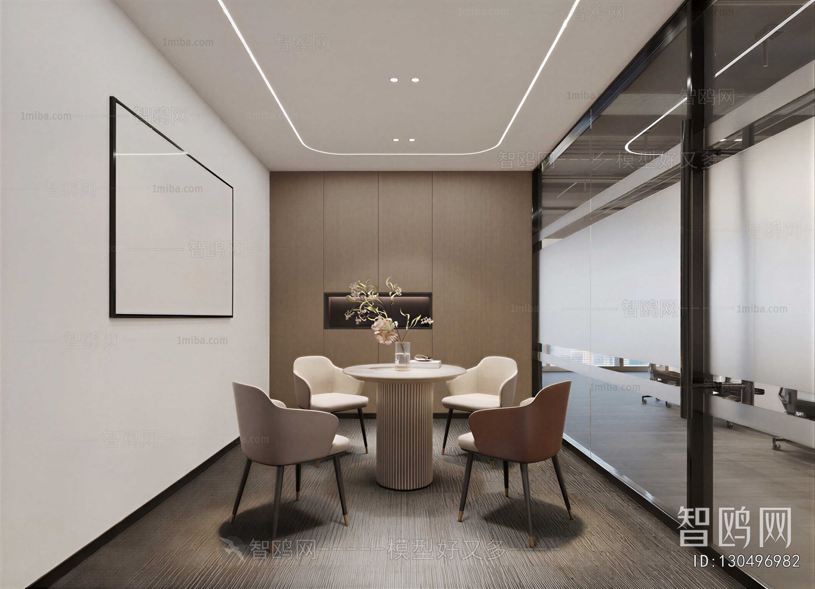 Modern Office Negotiation Area