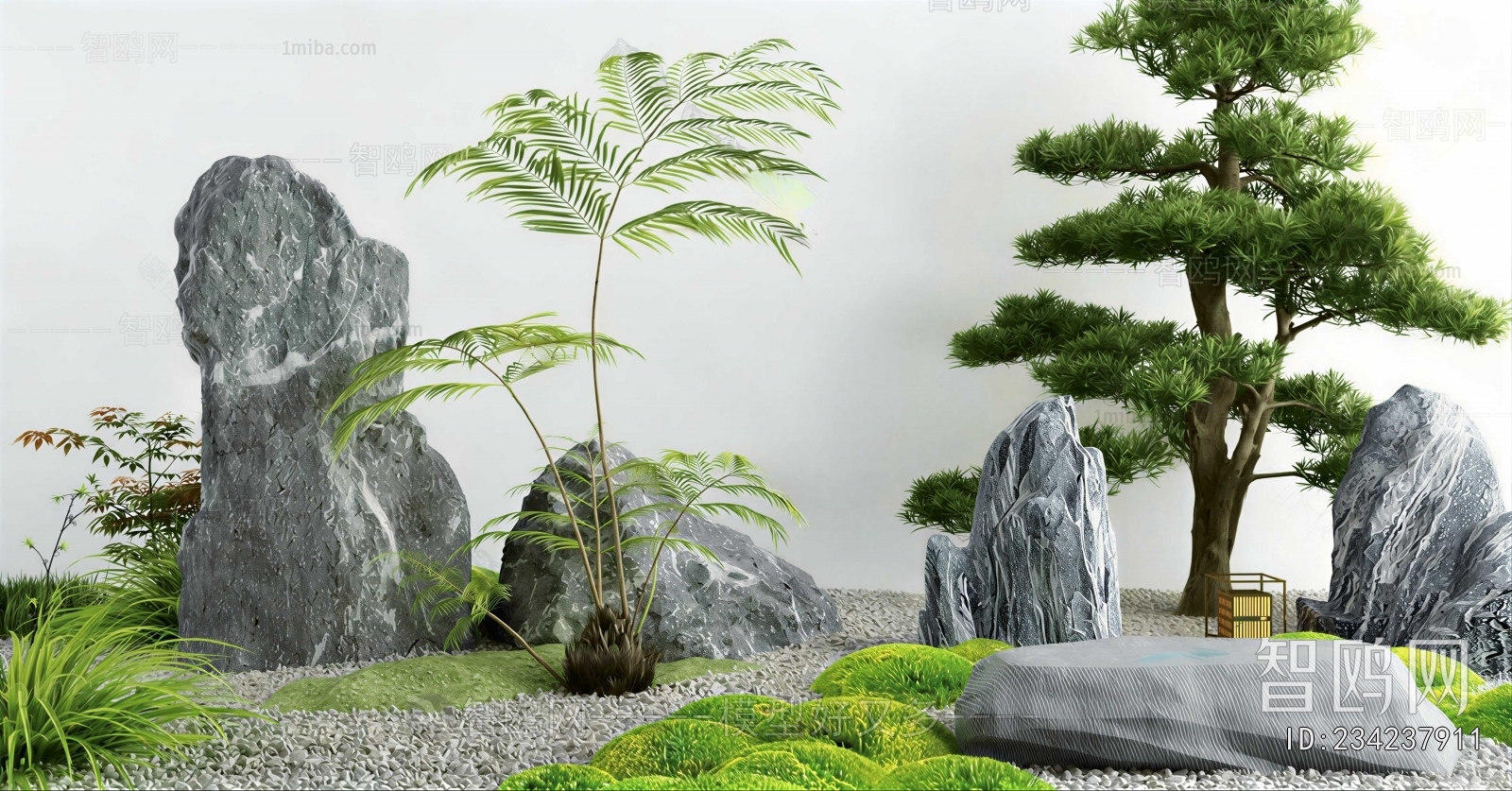 New Chinese Style Rockery Waterscape