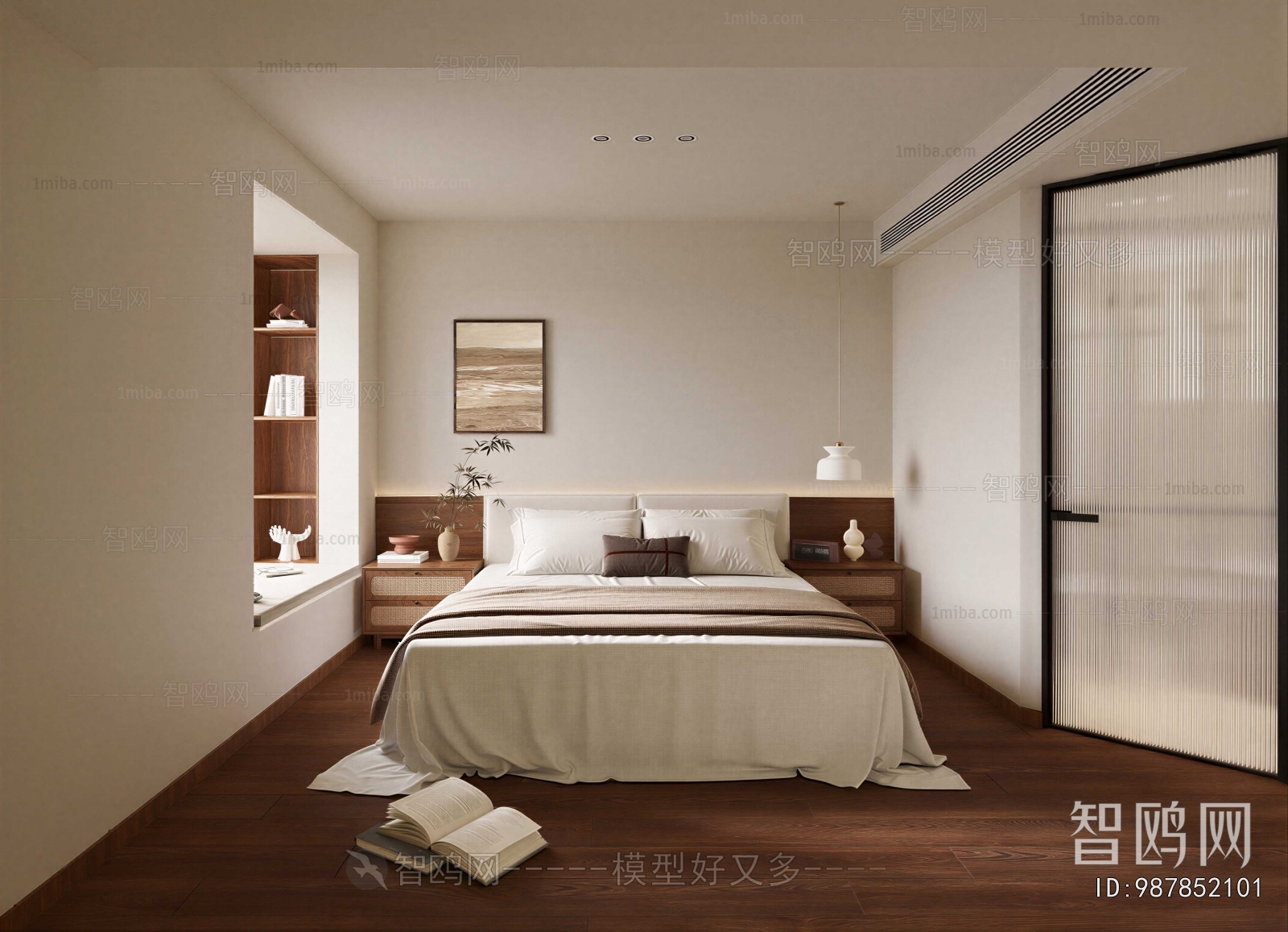 Wabi-sabi Style Bedroom