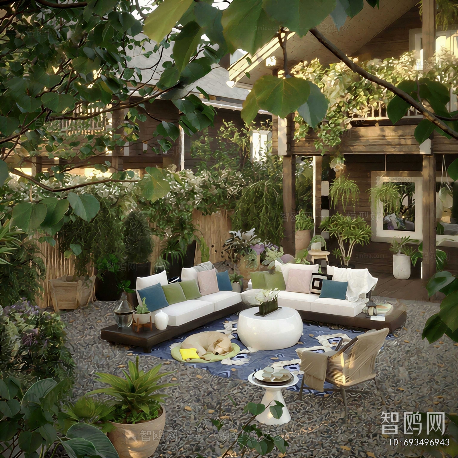 Modern Courtyard/landscape