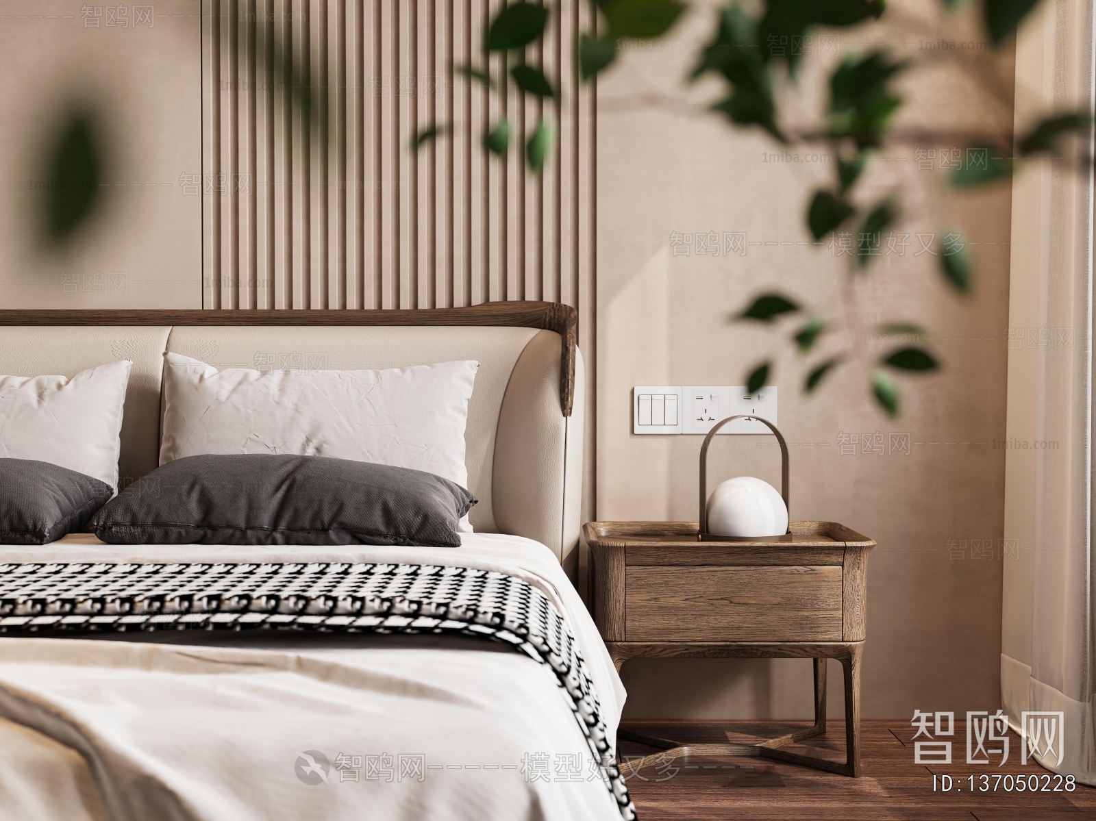 New Chinese Style Double Bed