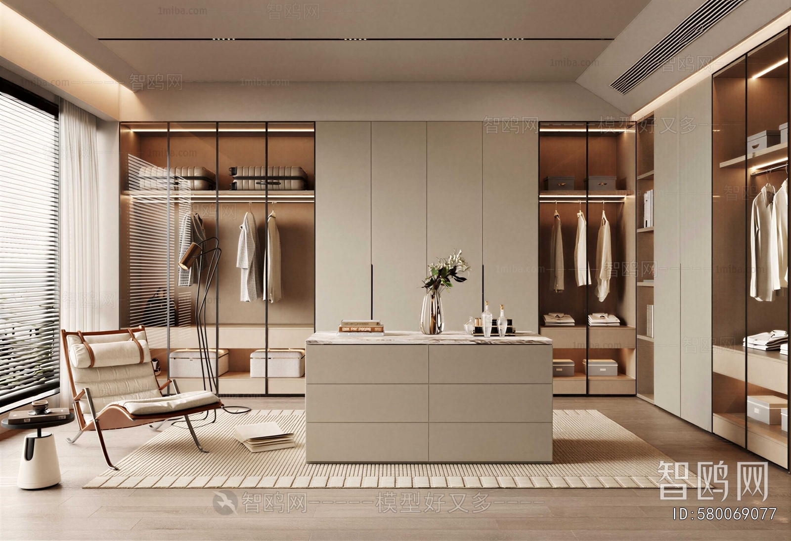 Modern Clothes Storage Area