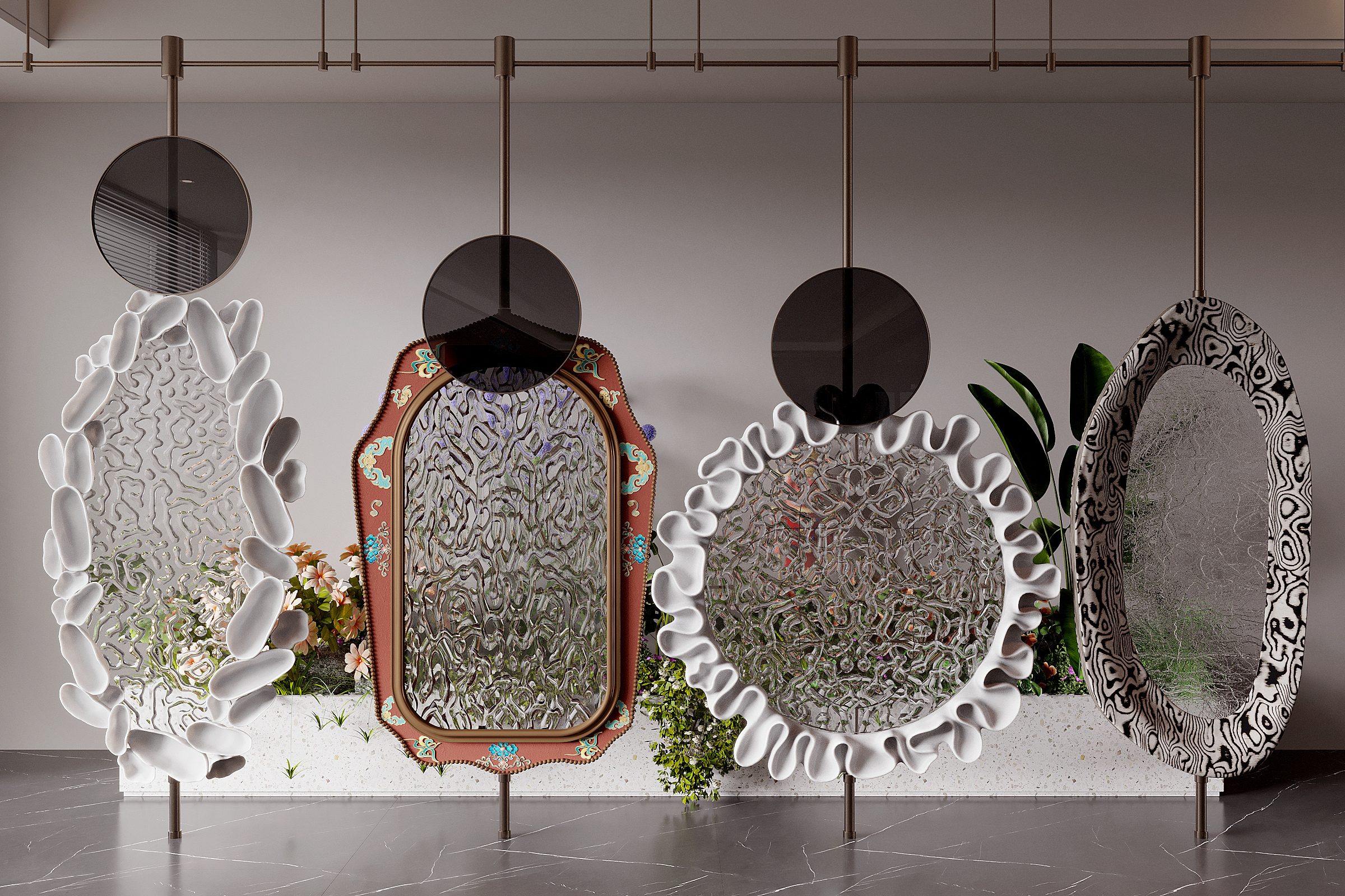 Modern Glass Screen Partition