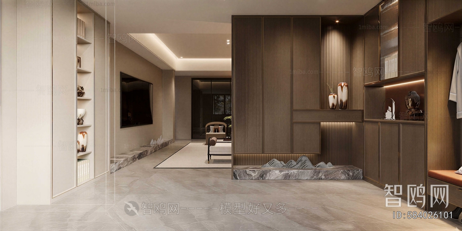 New Chinese Style Hallway