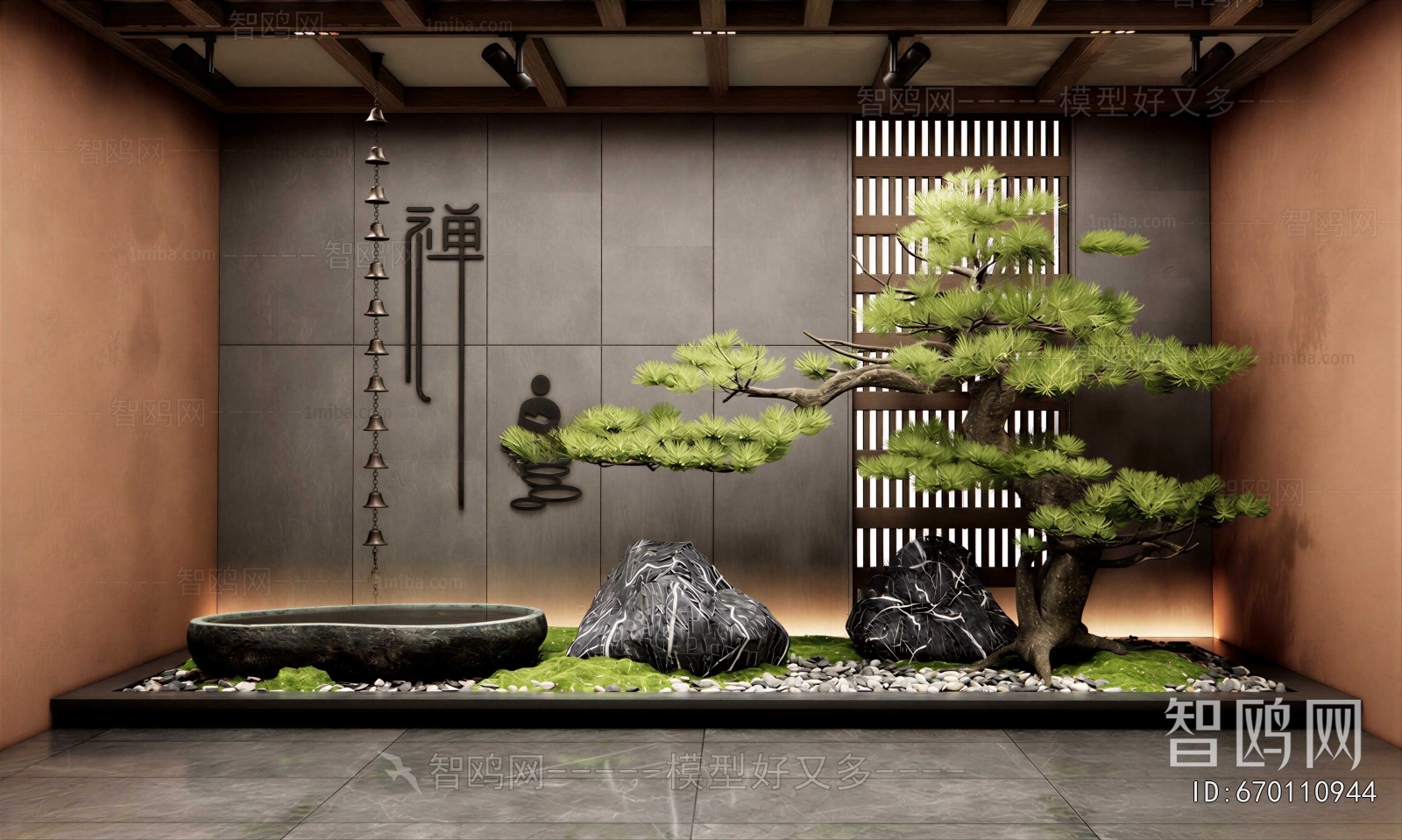 New Chinese Style Courtyard/landscape