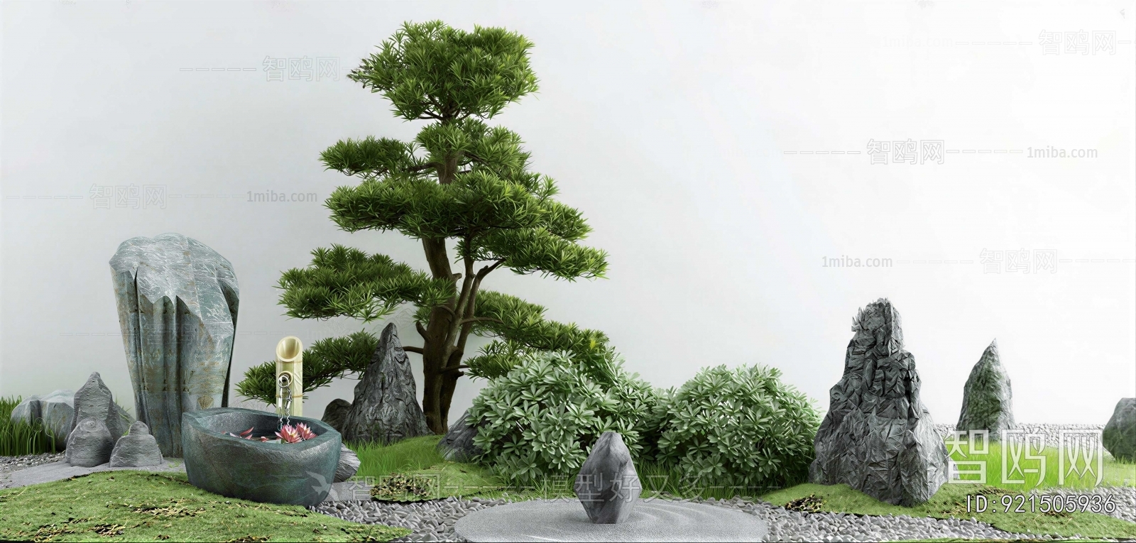 New Chinese Style Plant Landscaping