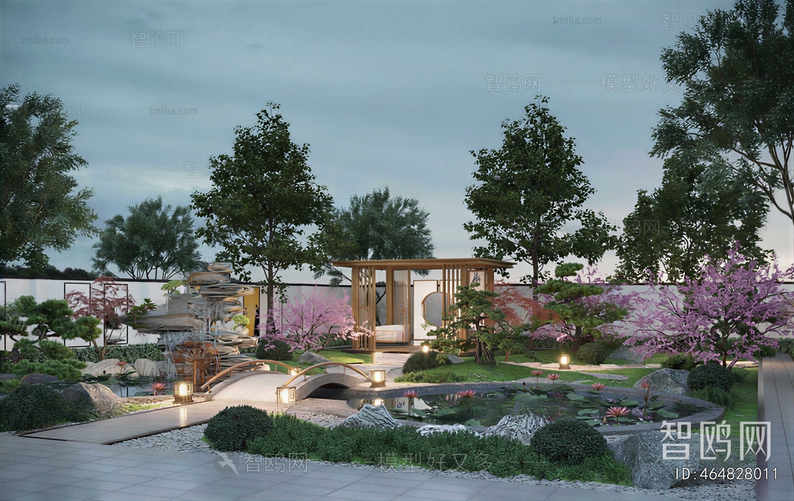 New Chinese Style Courtyard/landscape