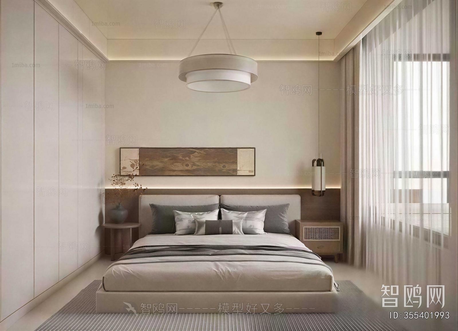 New Chinese Style Bedroom