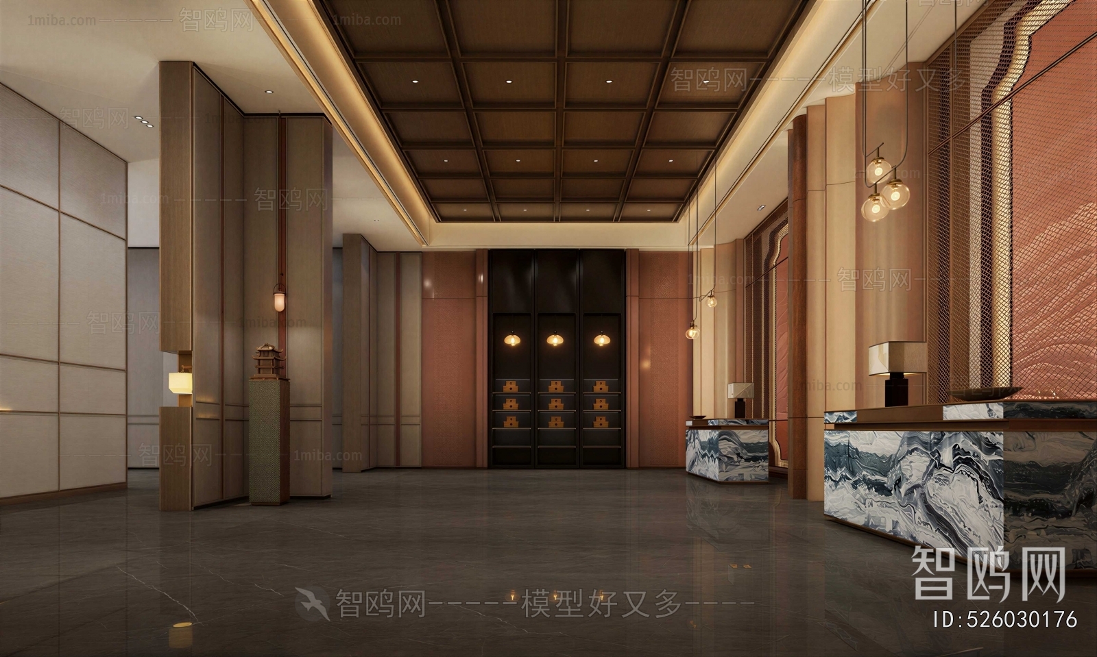New Chinese Style Lobby Hall