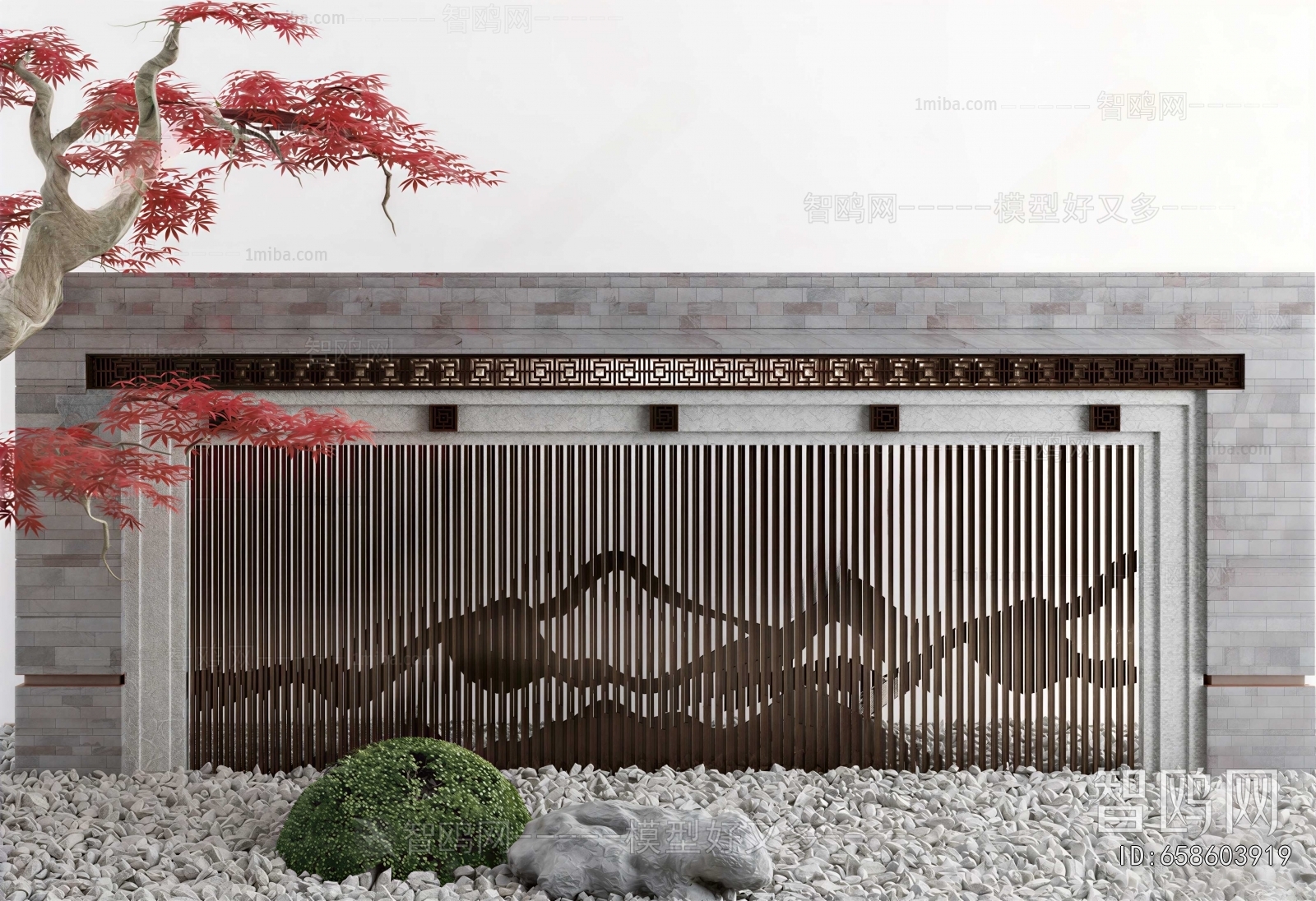 New Chinese Style Landscape Wall