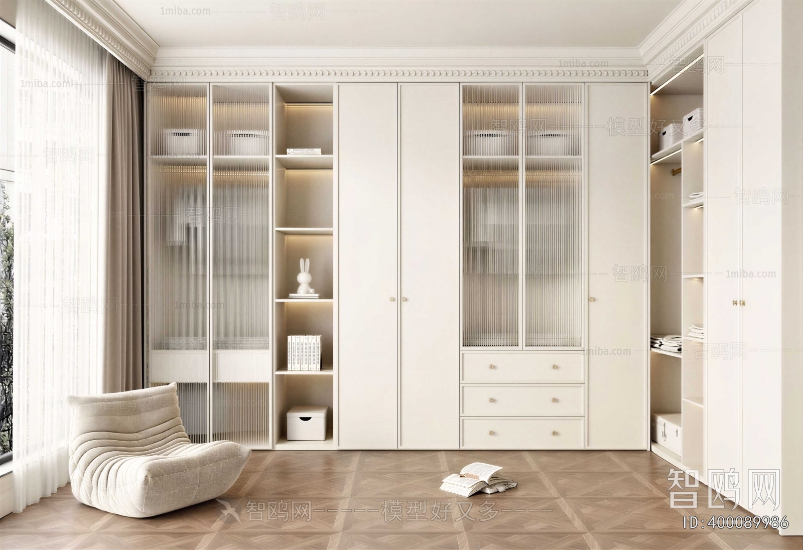 French Style Clothes Storage Area