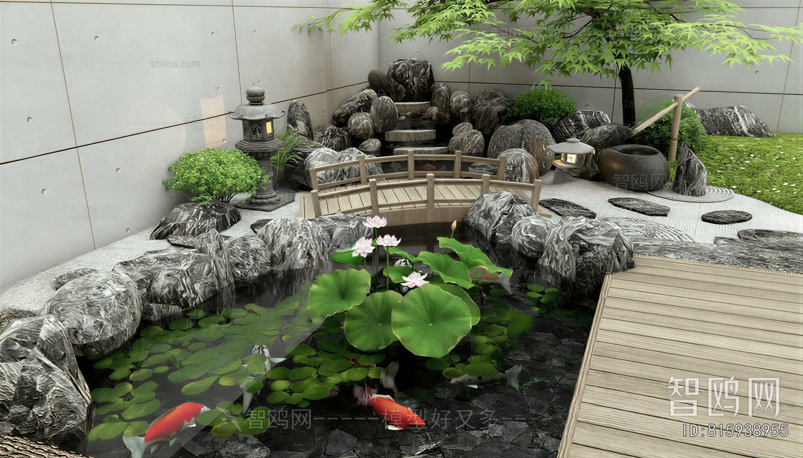 New Chinese Style Courtyard/landscape