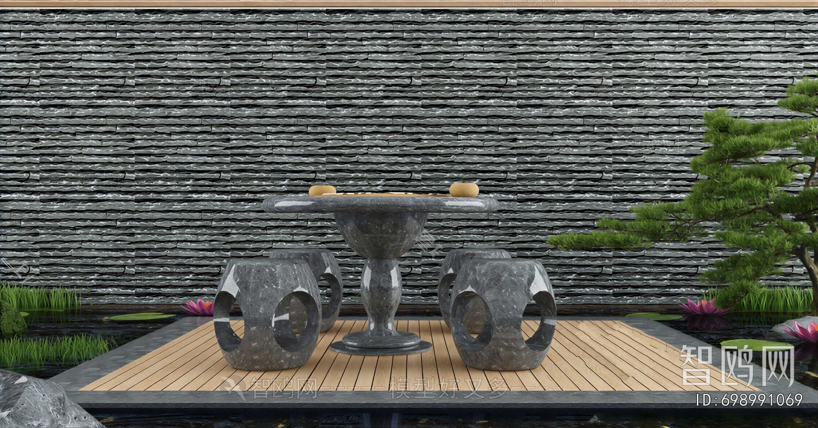 New Chinese Style Outdoor Tables And Chairs