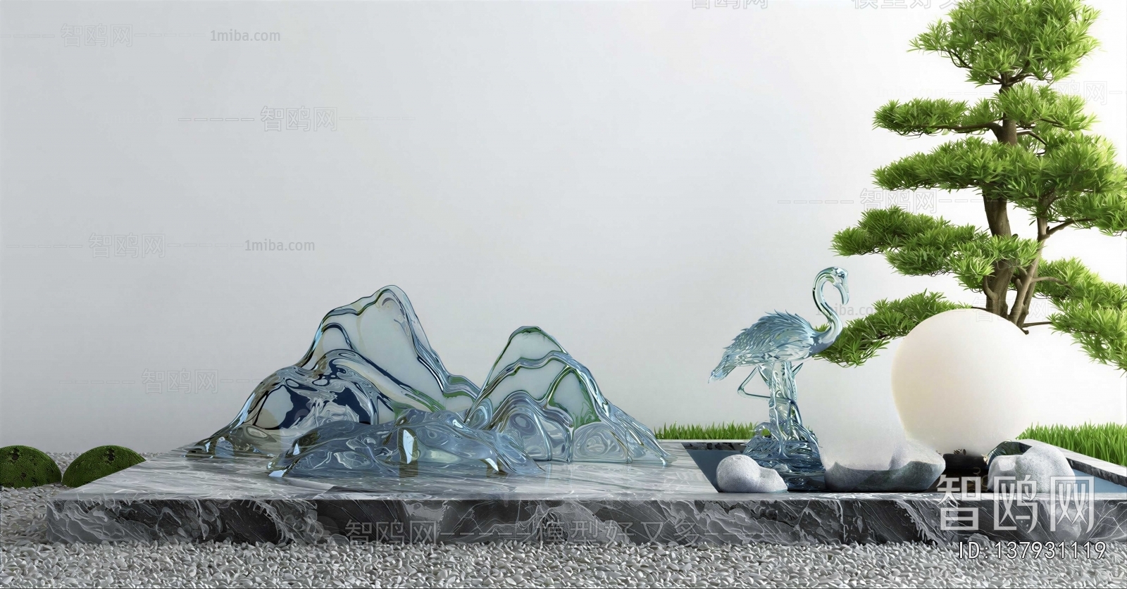 New Chinese Style Plant Landscaping