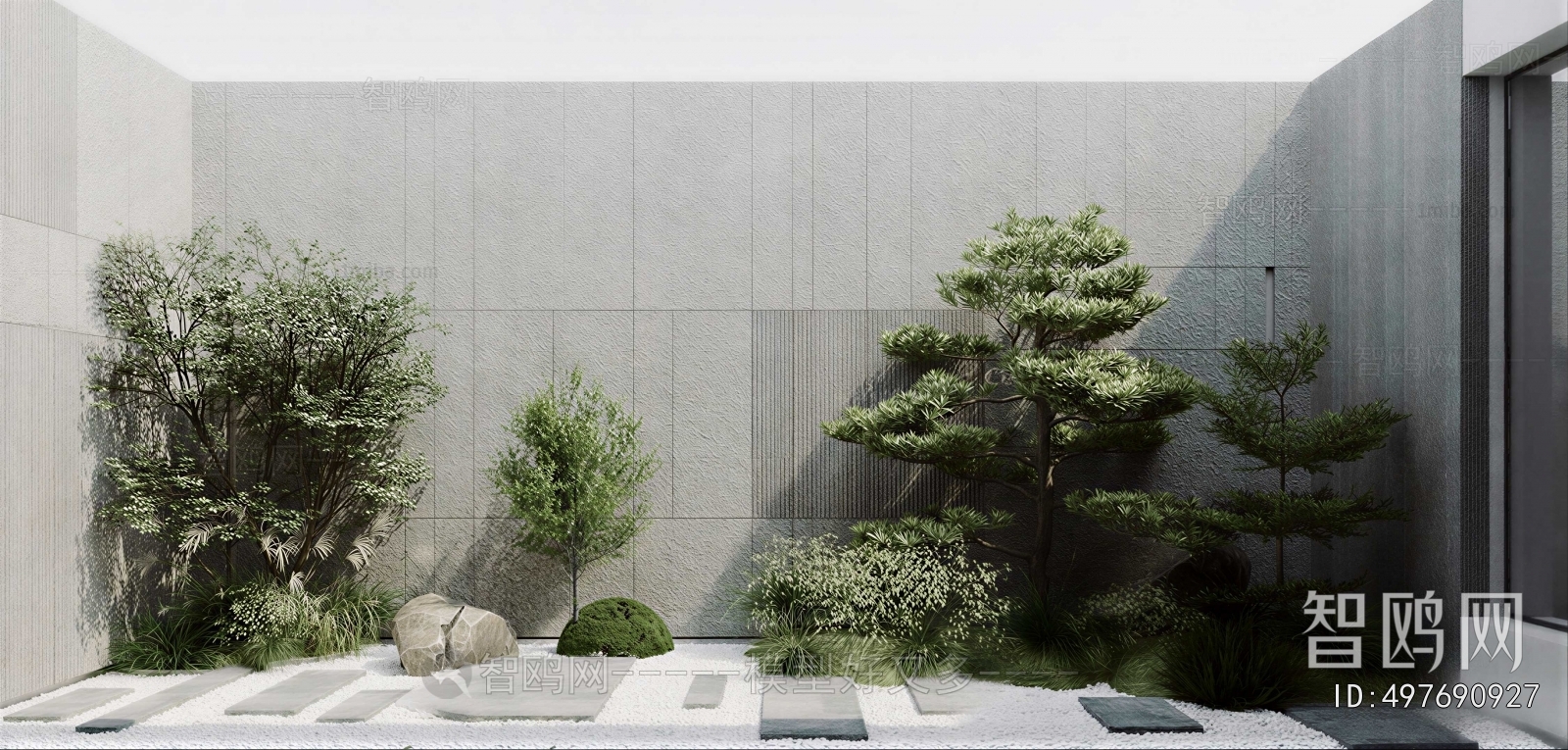 Modern Courtyard/landscape