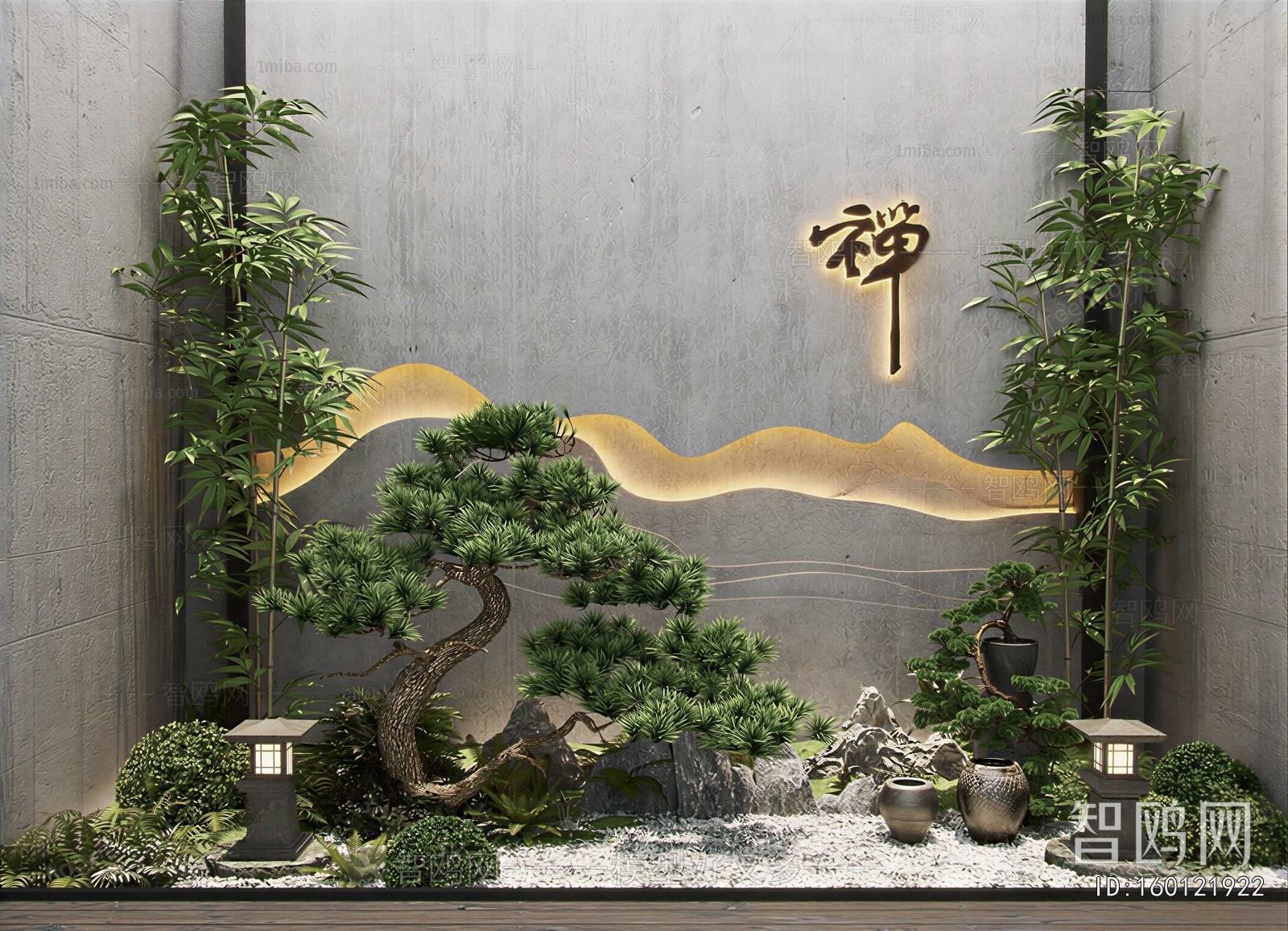 New Chinese Style Garden Landscape