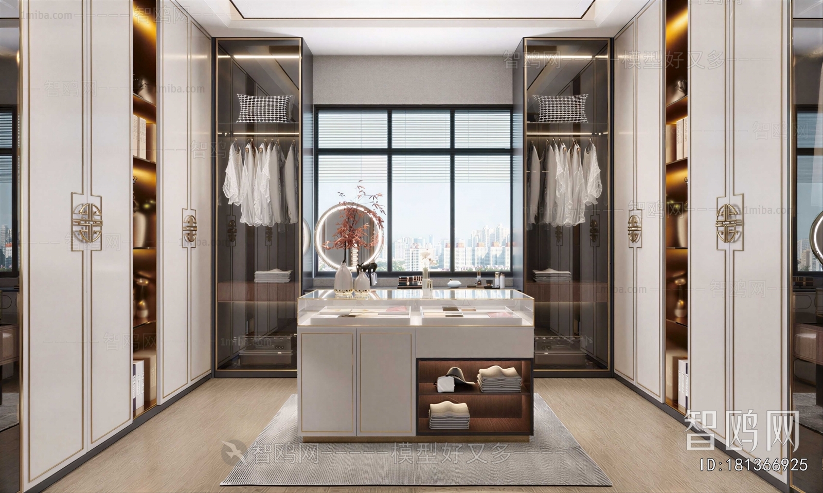 Modern Clothes Storage Area