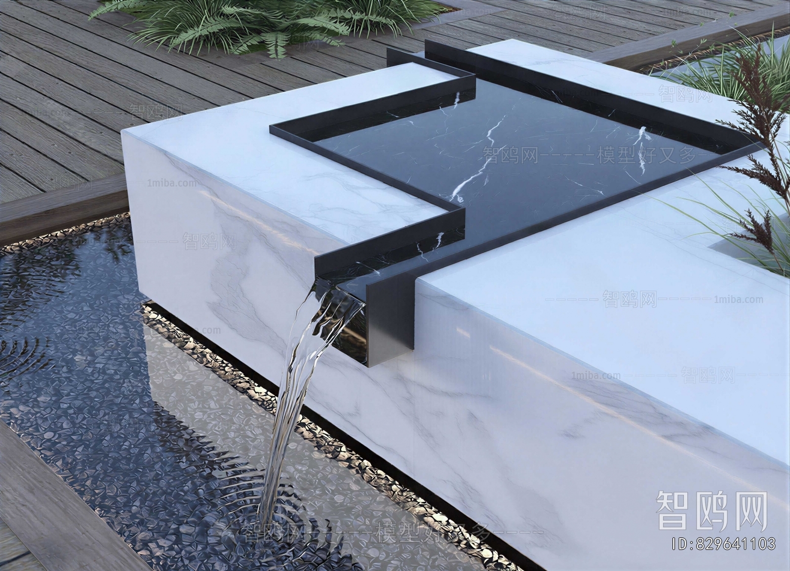 Modern Rockery Waterscape