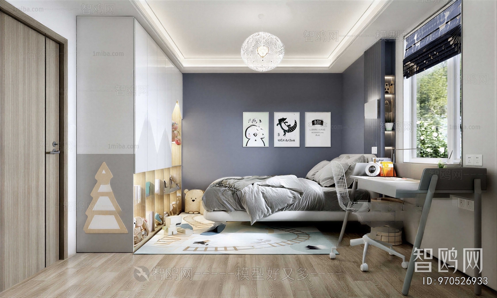 Modern Boy's Room And Son's Room