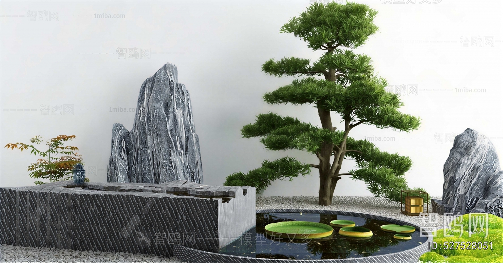 New Chinese Style Rockery Waterscape