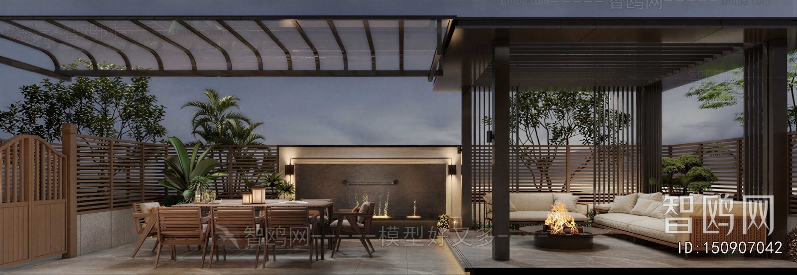 Modern Courtyard/landscape